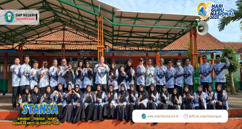 SMPN 1 Tanjungsari Gelar Upacara Hari Guru Nasional 2025: “Guru Hebat, Indonesia Kuat”