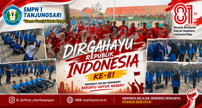 Semarak HUT Kemerdekaan RI ke-81 di SMPN 1 Tanjungsari
