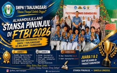 Alhamdulillah, SMPN 1 Tanjungsari Raih 11 Prestasi pada FTBI 2026 Wilayah 1 Sumedang