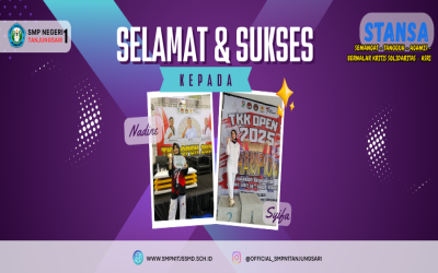 Dua Siswi SMPN 1 Tanjungsari Raih Prestasi di Ajang Taekwondo TKK Open 1 2025 Tingkat Jawa Barat